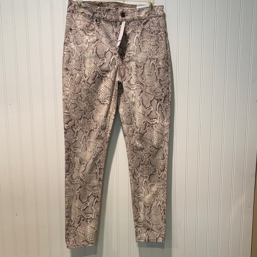 White House Black Market Snake Print Ankle Pants